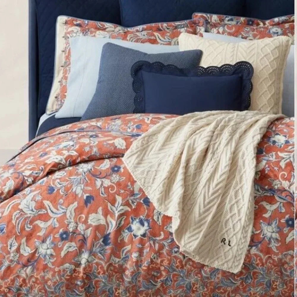 Ralph Lauren Mirabelle Bedding Collection RL Eyelet Rectangular Pillow